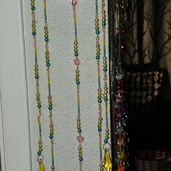 Ouija pastel pearl and crystal horseshoe suncatcher. One of a kind. - Picture 4 of 16